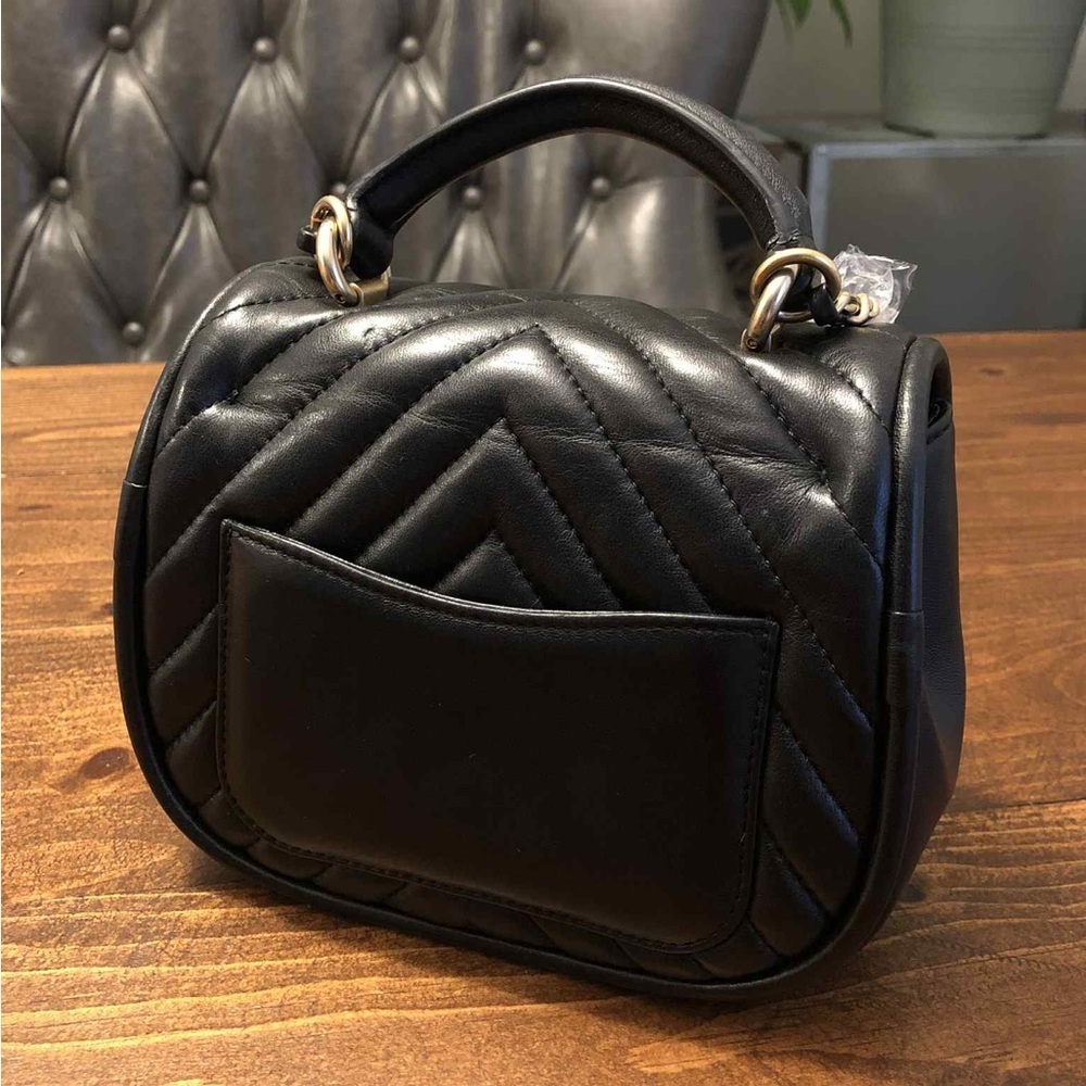 Chanel Black Quilted Mini Calfskin Leather Handbag - Picture 5 of 16